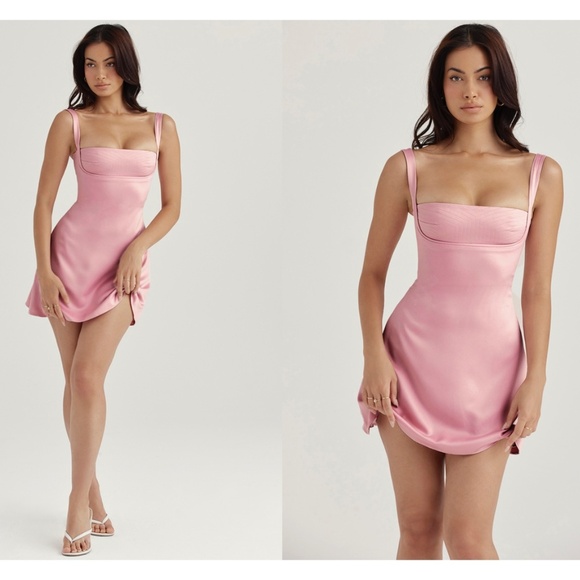 HOUSE OF CB 'Kara' Pink Quartz Mini Dress NWOT size Small - Picture 12 of 16